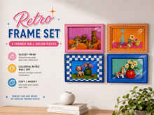 Retro Pop Art Frame Pack – Colorful Wall Decor Set