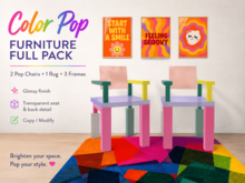 Color Pop Chair Decor Set