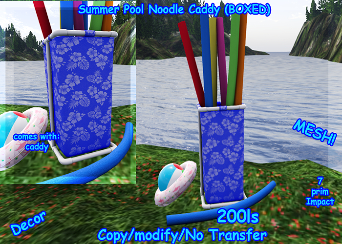 Summer Pool Noodle Caddy (BOXED)