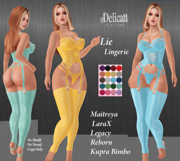 Delicatt Couture - Lie Lingerie Set - MAY09♥2026♥