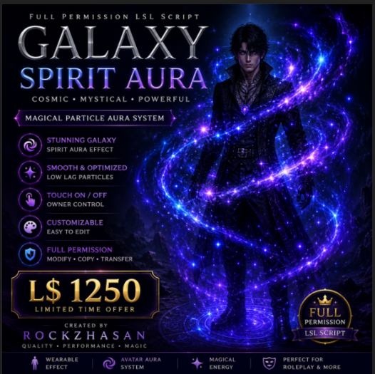 Second Life Marketplace - Galaxy Spirit Aura System – Cosmic Magic ...
