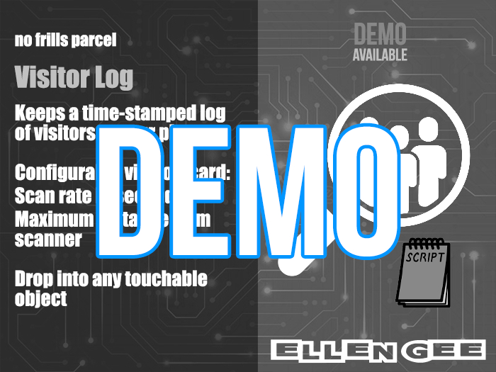 ELLEN GEE's Visitor Log DEMO