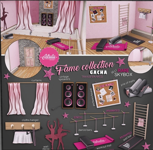 Astralia - Fame wall bar with mat