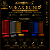 aX: Vorax Blinds 2K PBR Material 6 Pack