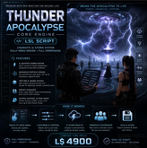 Thunder Apocalypse Core Engine LSL Script – Cinematic AI Storm & Lightning System (Menu Controlled, Full Perm)