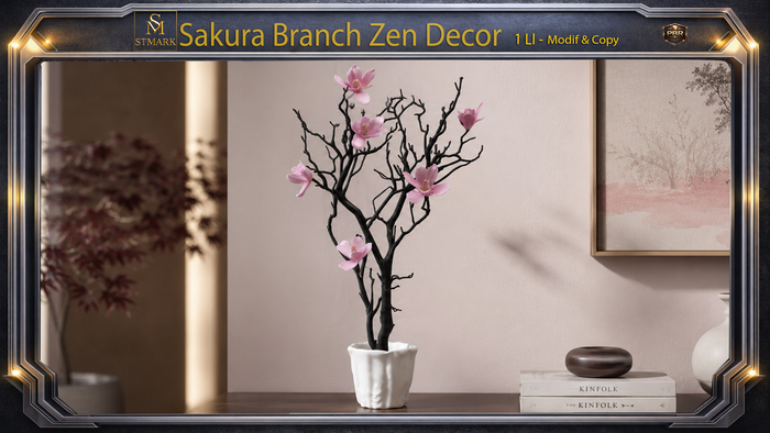 Sakura Branch Zen Decor.