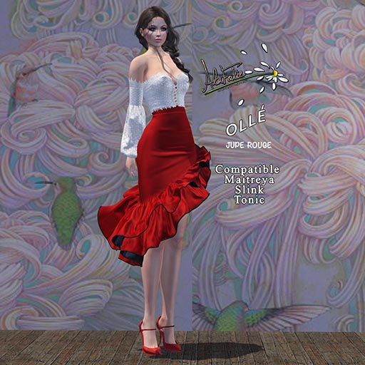 AlaFolie - OLLE jupe rouge ( wear to unpack)