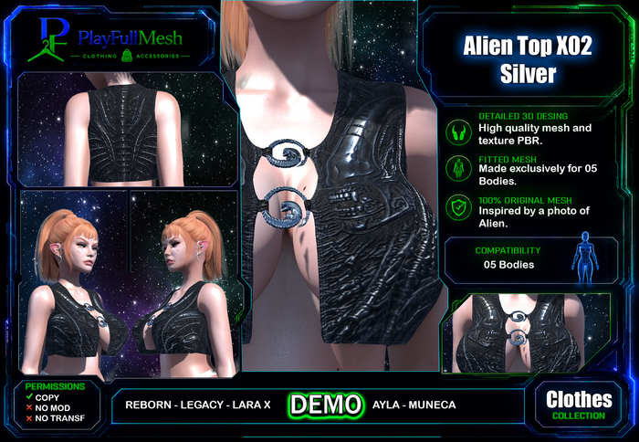 **Alien Top X02(DEMO)*PlayFullMesh*