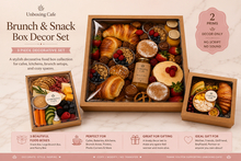 UNBOXING Cafe Brunch & Snack Box Decor Set