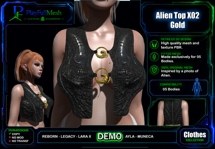 **Alien Top X02(DEMO)*PlayFullMesh*