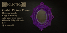 Eclectica- Gothic Picture Frame-Violet