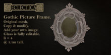 Eclectica- Gothic Picture Frame-Ivory