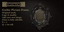Eclectica- Gothic Picture Frame-Ebony