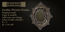 Eclectica- Gothic Picture Frame-Bronze