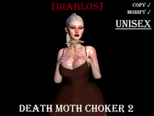 {DIABLOS}  Death Moth Choker 2