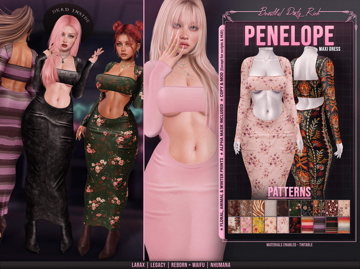*B.D.R.* Penelope -Maxi Dress- (Patterns)