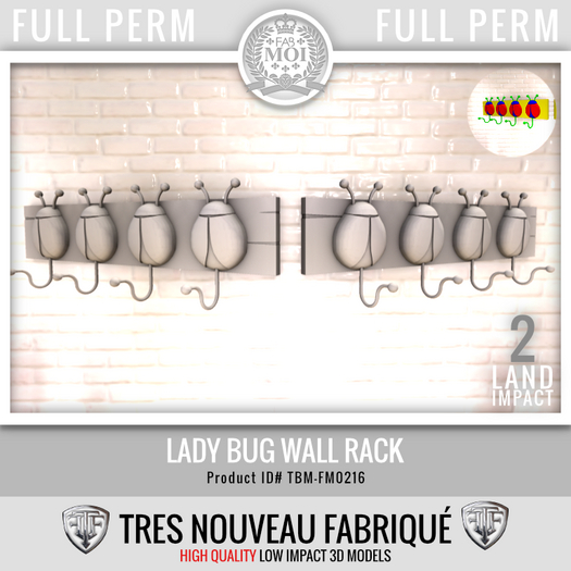 Lady Bug Rack * Full Perm FM0216