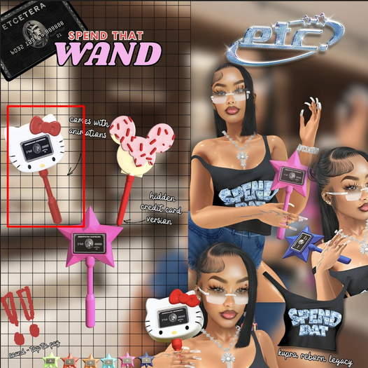 etc - cc wand - hello kitty.