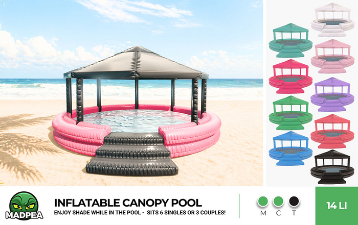 MadPea Inflatable Canopy Pool PG