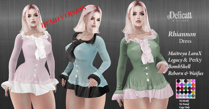 Delicatt Couture - Rhiannon dress - Demo