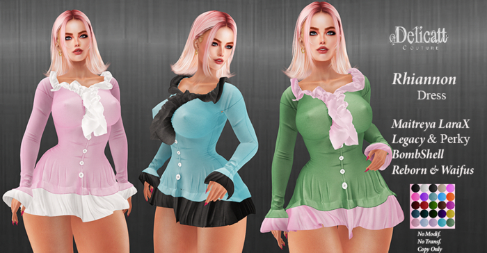 Delicatt Couture - Rhiannon dress  - MAY11♥2026♥