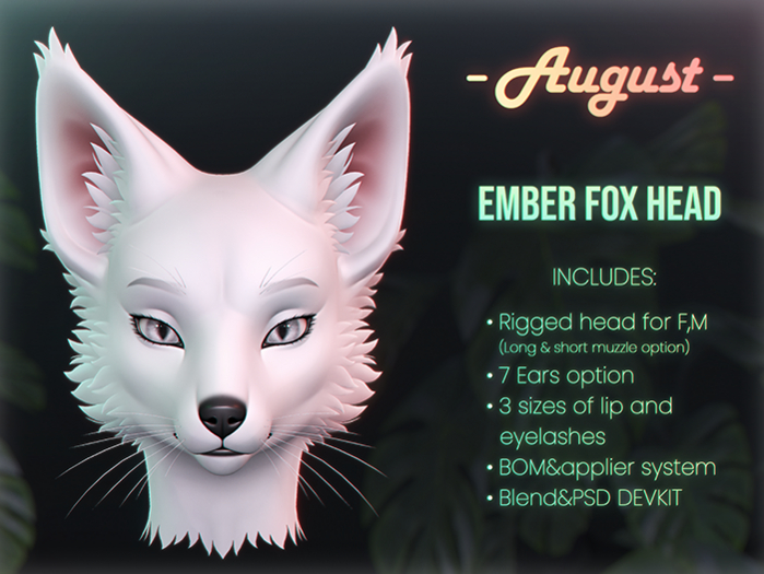 [• AUGUST •] - Ember Fox head