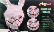 [• AUGUST •] - Muzzle gag (Haru head)