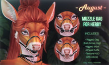 [• AUGUST •] - Muzzle gag (Herby heads)