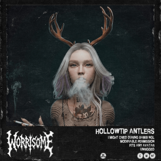 ⁘ Hollowtip Antlers (Modifiable)