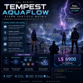 TEMPEST Aquaflow LSL Storm Particle System for Second Life – Realistic Rain, Mist, Splash & Wave Effects with Full Perm