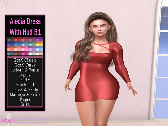 Alecia Dress With Hud B1
