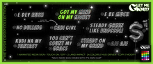 LET ME GLOW TRD 05 - GOT MY MIND ON MY MONEY NEON SIGN