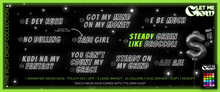 LET ME GLOW TRD 09 - STEADY GREEN LIKE BROCCOLI NEON SIGN