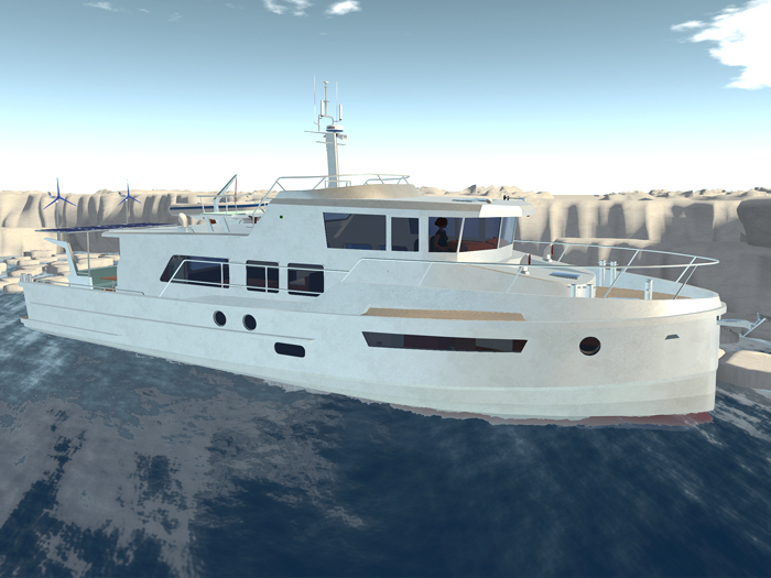 Hunter Odyssey Blue Explorer Yacht