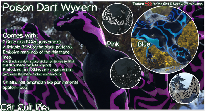 Poison Dart Wyvern Pink&Blue