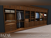 ~BAZAR~Glam-Closet MALE Full Pack | Low LI | Modular set | Mesh Furniture