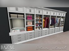 ~BAZAR~Glam-Closet FEMALE Full Pack | Low LI | Modular set | Mesh Furniture