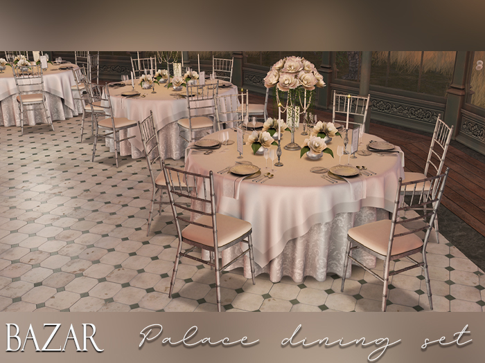 ~BAZAR~Palace dining set | Low LI | Mesh Furniture | Wedding and celebration