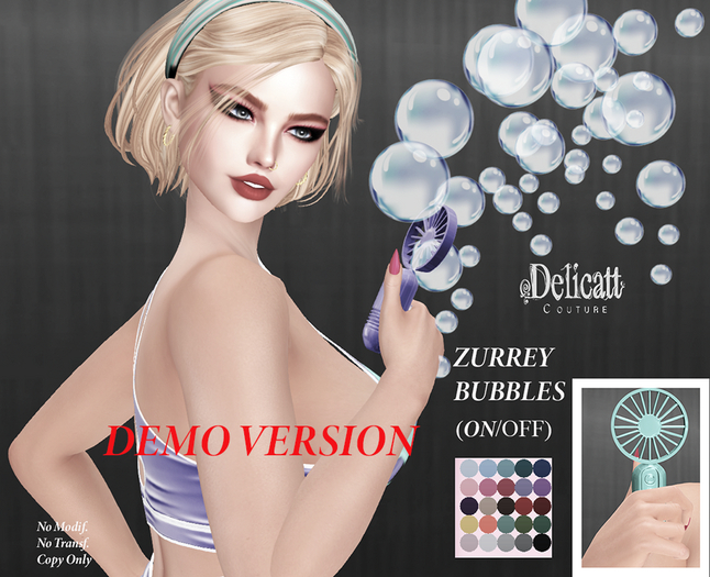Delicatt Couture - BUBBLE ZURREY - ON/OFF - Demo