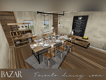 SALE! ~BAZAR~ Toronto Dining set | Low LI | Industrial style | Mesh Furniture