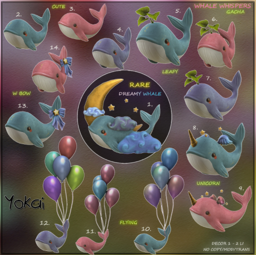 2.YOKAI - Whale Whispers - Cute Whale [blue]