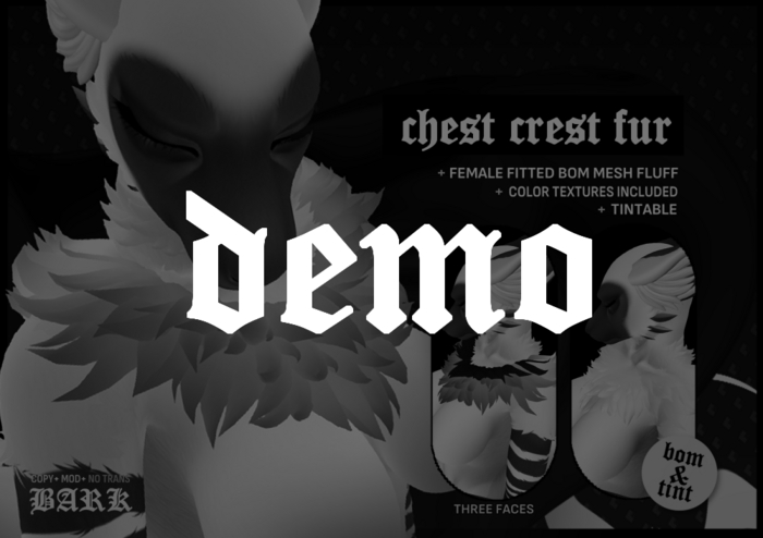 BARK - Chest Crest Fur DEMO