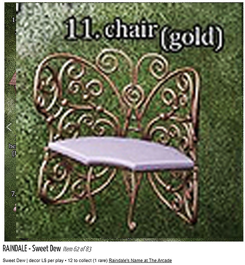11. Raindale - Sweetdew chair - gold (rez&open)