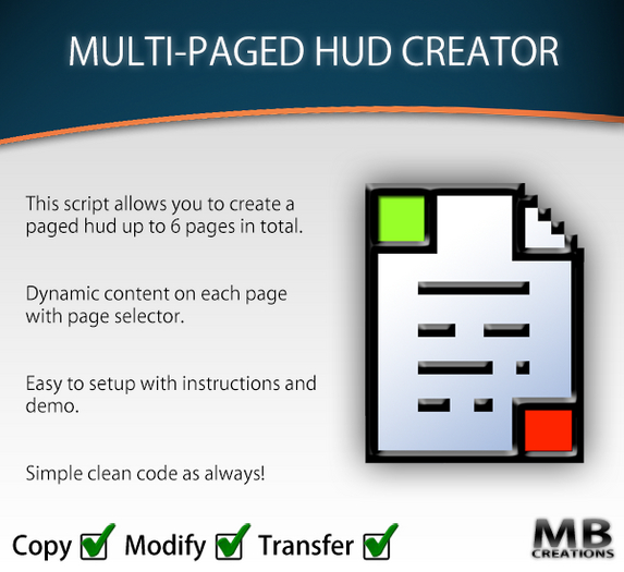Multi-Paged HUD Creator Script