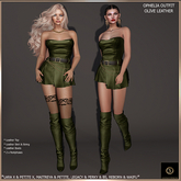 SAS - Ophelia Olive Leather Outfit (LaraX & MB) 