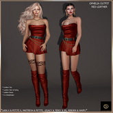 SAS - Ophelia Red Leather Outfit (LaraX & MB)  