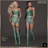 SAS - Ophelia Seafoam Leather Outfit (LaraX & MB) 