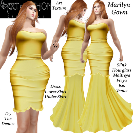 ART & FASHION - MARILYN GOWN