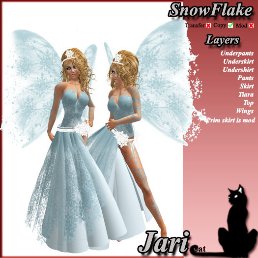 *JariCat* Snowflake Blue