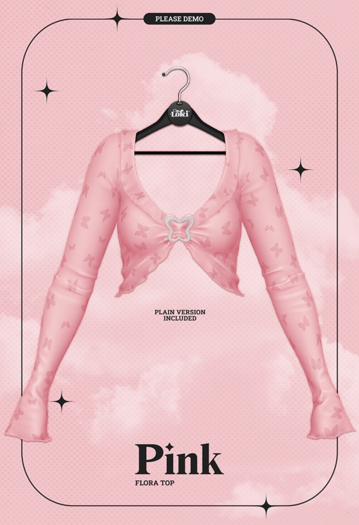 Loki - Flora Top - Pink